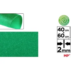 Goma EVA Purpurina Biodegradable Verde Hierba