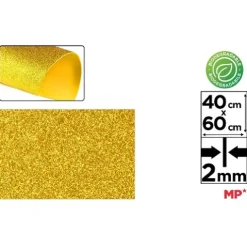 Goma EVA Purpurina Biodegradable Oro Viejo
