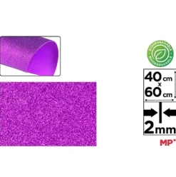 Goma EVA Purpurina Biodegradable Violeta