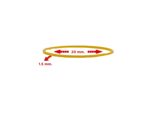 Gomas Elásticas Nº2 1.5x20mm