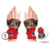 Guantes Corto Encaje Catrina