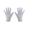Guantes Cortos Encaje Gris