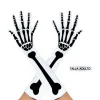 Guantes Largos Esqueleto Blanco