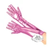 Guantes Largos Metalizados Rosa