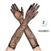 Guantes Largos Telaraña Encaje