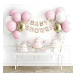 Guirnalda Baby Shower Con Globos Rosa 32PCS