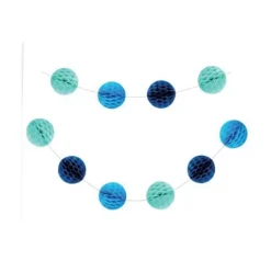 Guirnalda Bolas de Papel Azul