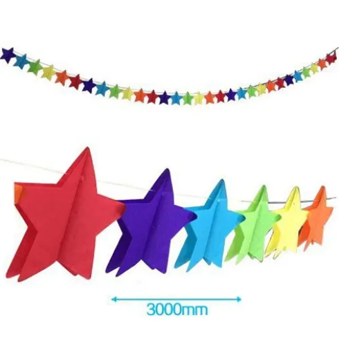 Guirnalda Estrellas Colores