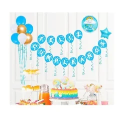 Guirnalda Feliz Cumpleaños Con Globos Arcoíris 33PCS