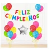Guirnalda Feliz Cumpleaños Con Globos Multicolor 36PCS