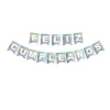Guirnalda Feliz Cumpleaños Plata Iridiscente