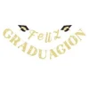 Guirnalda Feliz Graduación Dorado