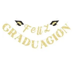 Guirnalda Feliz Graduación Dorado