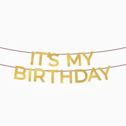 Guirnalda «It’s My Birthday» Oro
