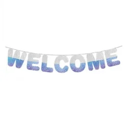 Guirnalda Welcome Azul