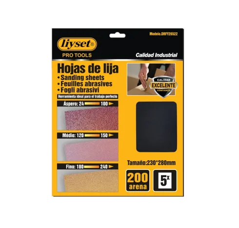 Hojas De Lija 230x280MM