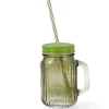 Jarra Cristal C/Cañita 450ML Verde Maison Quid