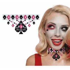 Joyas Cuello Adhesivas Dangerous Rojo/Negro