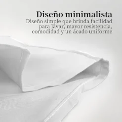 Juego de Sábanas Lisas de 3 Piezas Blanco