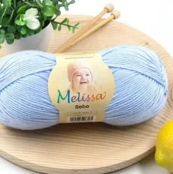 Lana Bebé Azul Claro 6