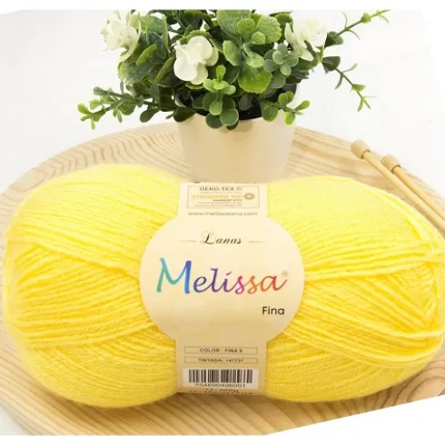 Lana Finas Amarillo Limón 9