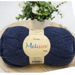 Lana Finas Azul Melange 74