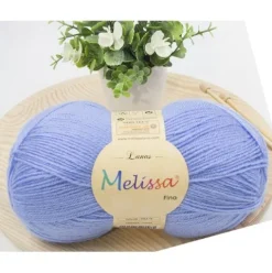 Lana Finas Azul Pastel 16