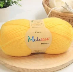 Lana Mediana Amarillo Limón 9