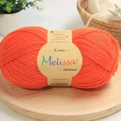 Lana Mediana Naranja Intenso 19