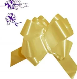 Lazo Automático Cinta Oro 30MM