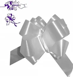 Lazo Automático Cinta Plata 30MM
