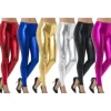 Legging Metalizado Azul Adulto