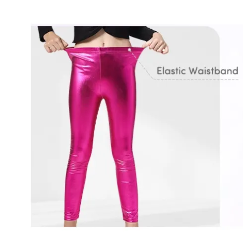 Legging Metalizado Lila Infantil