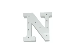 Letra Madera Blanca C/Leds – N
