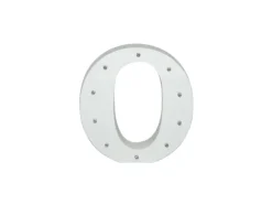 Letra Madera Blanca C/Leds – O