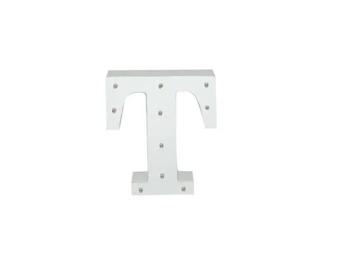 Letra Madera Blanca C/Leds – T