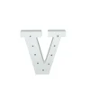 Letra Madera Blanca C/Leds – V