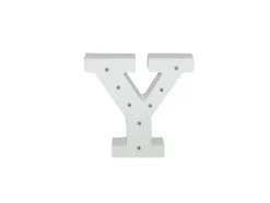 Letra Madera Blanca C/Leds – Y