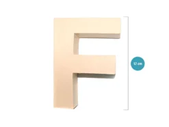 Letra Scrap Papel Grande – F