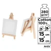 Lienzo Mini Caballete 15x15cm