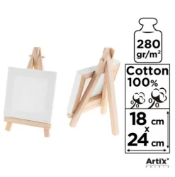 Lienzo Mini Caballete 18x24cm