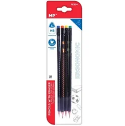 Lápices Ergonomico con Goma 4u