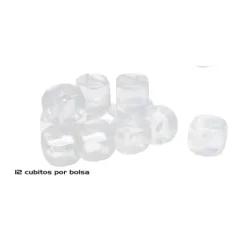 Malla Cubitos Reutilizable Transparente 12pcs