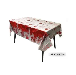 Mantel Plástico Halloween Sangriento