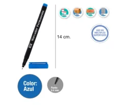 Marcador CD Punta Fina Azul