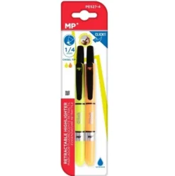 Marcador Fluorescente Retractil 2u