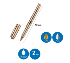 Marcador Metalizado Oro/Plata