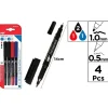 Marcador Permanente Doble Punta 4u