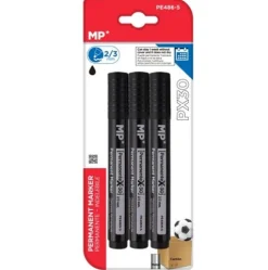 Marcador Permanente Negro 3u