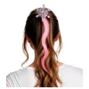 Mechón Clip Copo Rosa